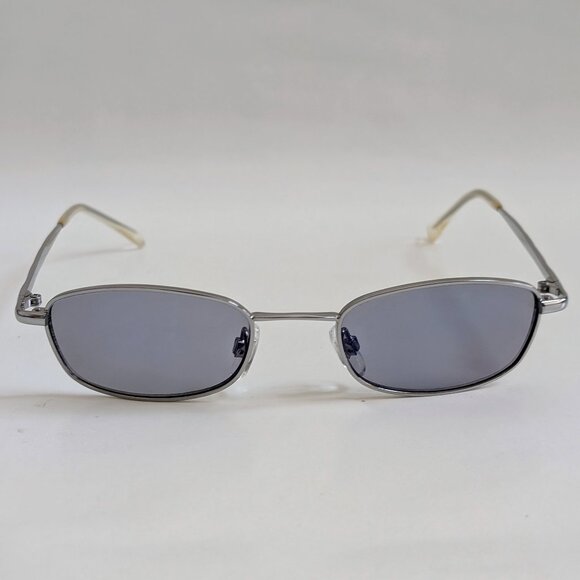 NWT Vintage 90's Small Rectangle Metal Sport Sunglasses (S. Silver) - Picture 1 of 5